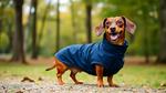 Joules Golightly Navy Sausage Dog Waterproof Jacket