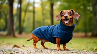 Joules Golightly Navy Sausage Dog Waterproof Jacket